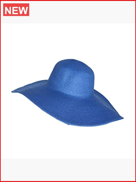 Wide Brim Floppy Straw Sun Hat with UPF 50